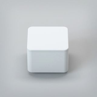 Квадратный бокс с крышкой, 10x10x8см, белый матовый Cezares TITAN-SQUARE-SCAT